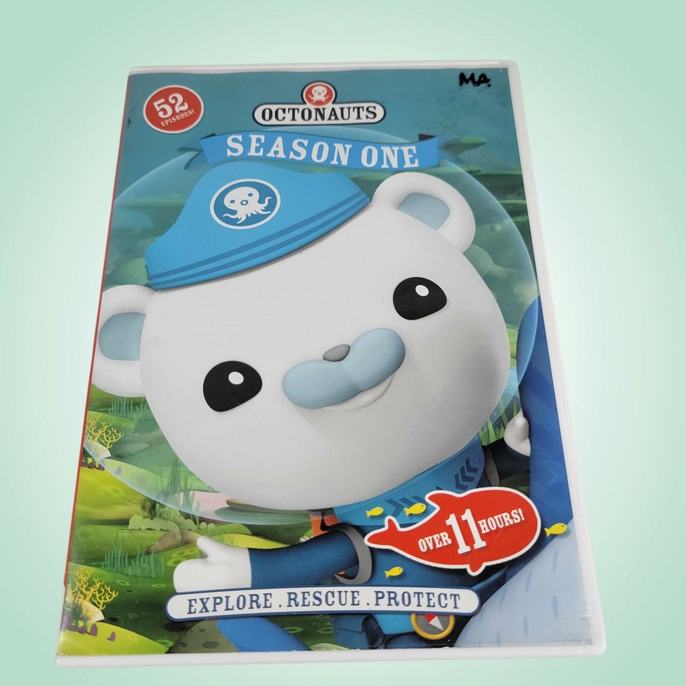 Octonauts Season One DVD Set 3-Disc Kids TV Series Tested Good Sharpie Initials